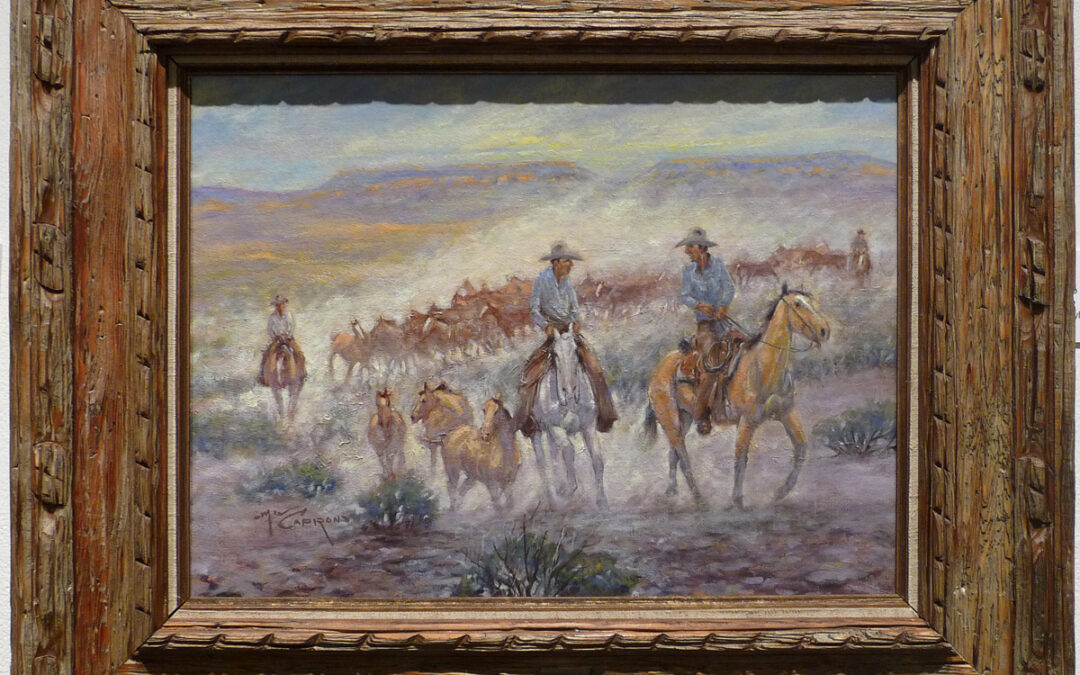 ART-75 Mike Capron, The Good Life, oil on canvas board