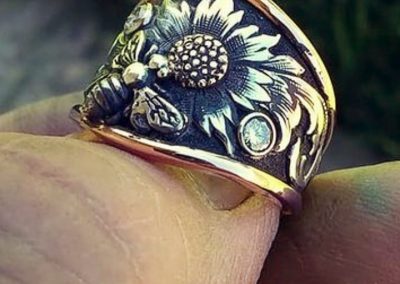 ART 9. Honey Bee Ring by Shawn Didyoung – SOLD