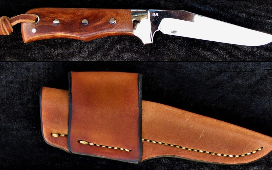 Art-65-Brian-Asher-Fixed-Blade-Knife-with-Stabilized-Hawaiian-Mahogany-handle-440