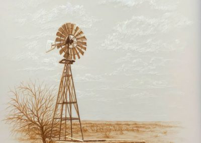 ART 80. The Little West Windmill by Kathryn Leitner – SOLD