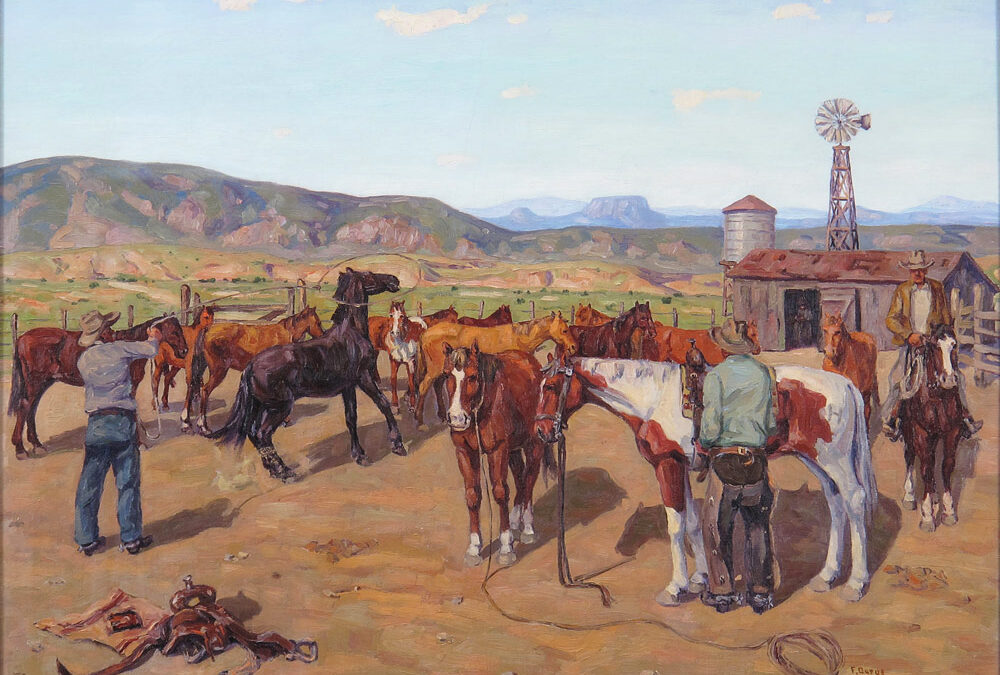 Beginning of the Day by Fred Darge. The John L. Nau III Collection of Texas Art