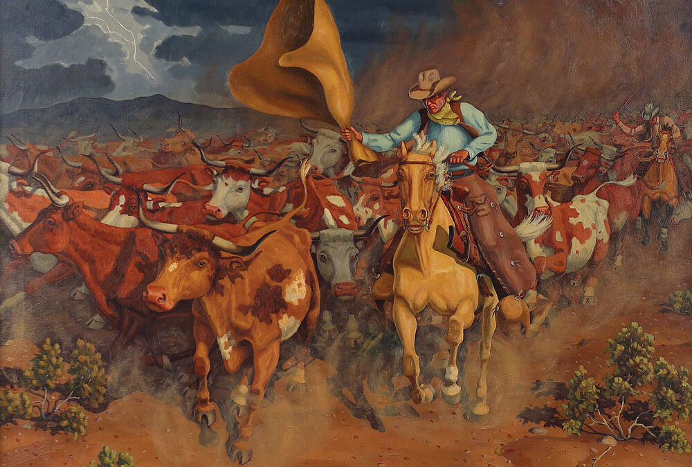 The Stampede by Fred Darge. Collection of Susan and Jim Lockhart