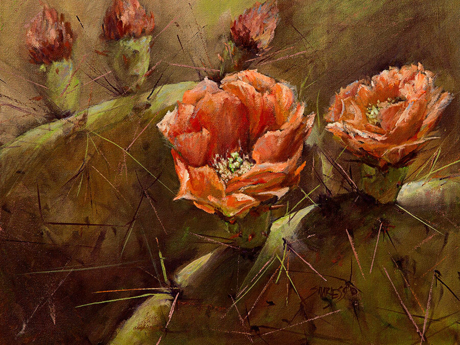01-Sarah-Harless-Spring-Time-Cactus-1418-oil