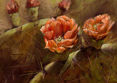 01. Spring Time Cactus by Sarah Harless – SOLD