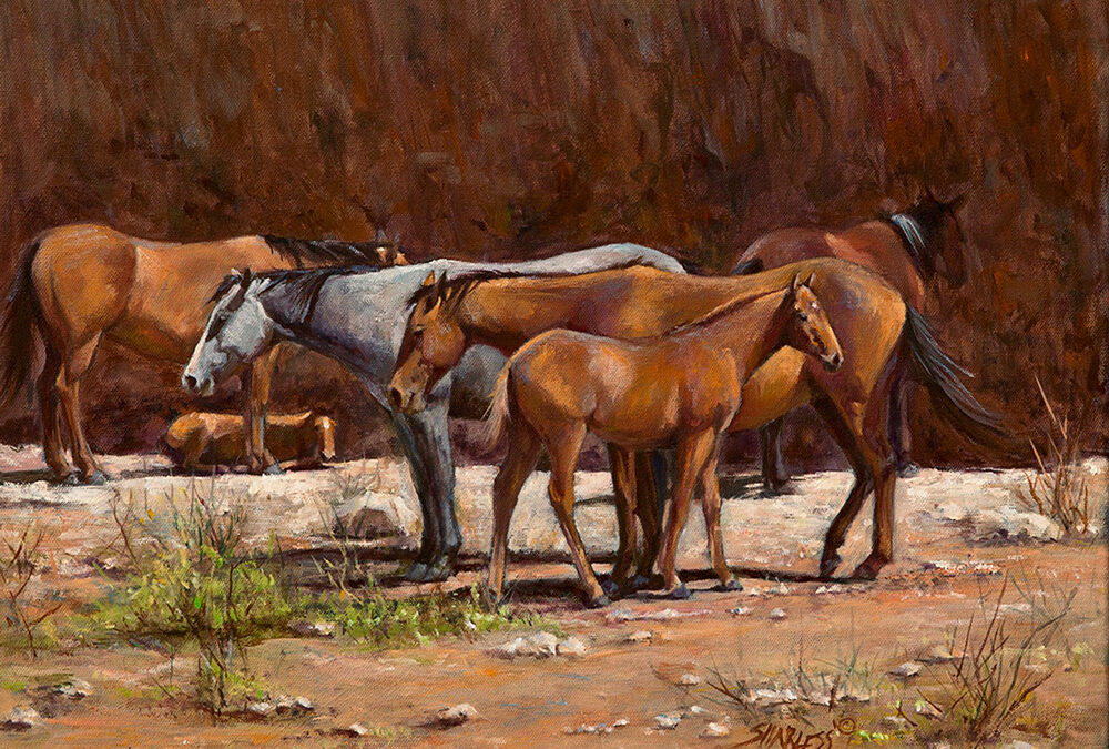 02-Sarah-Harless-The-Mare-Band-oil-14-x18-2800