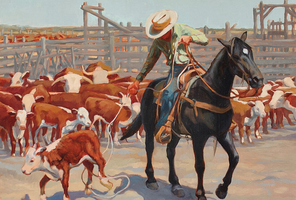 11. Branding at the Hardland by Alice Leese – SOLD