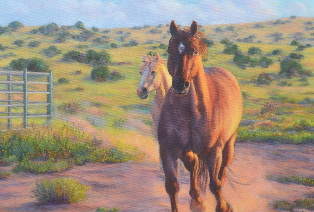 32. Feed Bucket Trot by Shelly G. Rogers