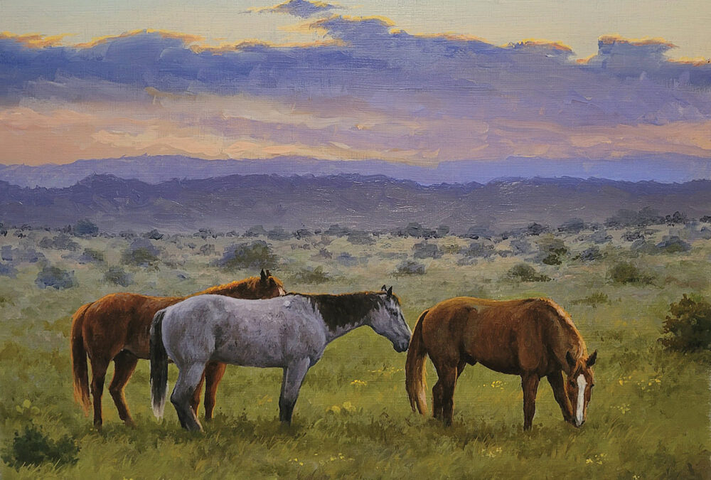 37. Evening Glow by Herman Walker – SOLD