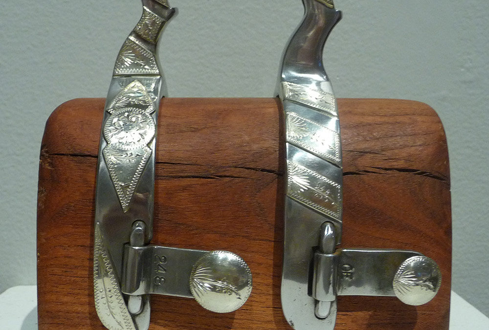 44. One Piece Spurs by Cotton Elliott – SOLD