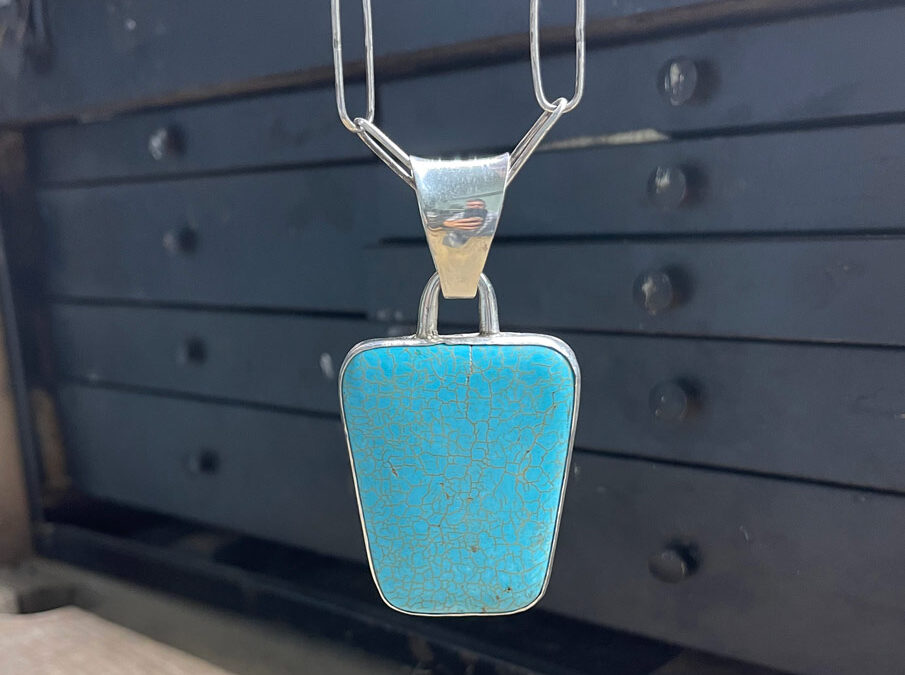 49. Longhorn Pendant by Laddan Ledbetter – SOLD