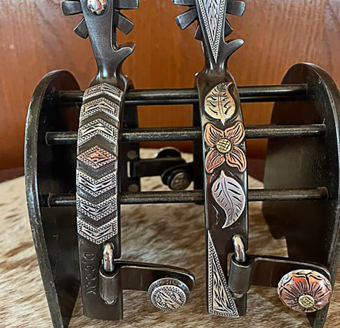 66-Doug-Cook-Spurs-4130-steel-copper-brass-overlays