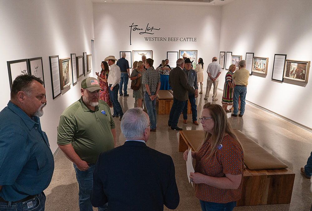 Crowd in Tom Lea gallery by Bobby Greeson