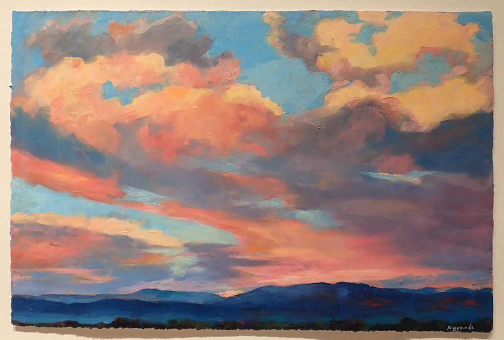 Caroline-Korbell-Carrington-New-Mexico-Sunset-oil-on-paper-2023-museum-glass-framed-size-18×25-3000
