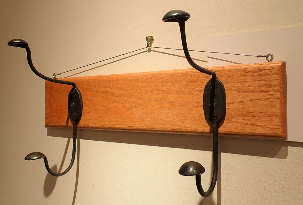 Hand Forged Hat and Coat Rack by Cotton Elliott – SOLD