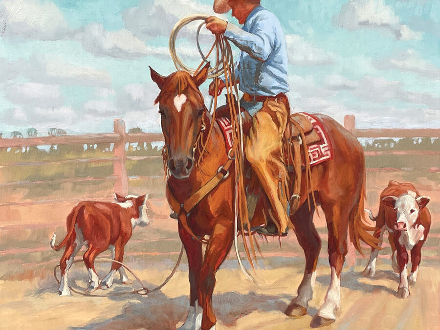 Alice-Leese-Branding-Oil-on-Panel-13×16