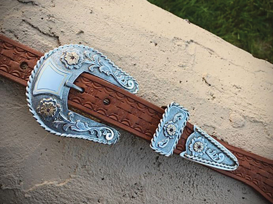 3-Piece Ranger Style Buckle Set by John Nord – SOLD
