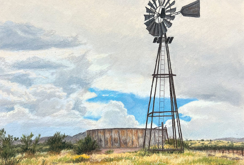 Katheryn-Merrill-Wind-to-Water-on-the-High-Desert-Colored-and-Pastel-Pencil-on-Sanded-Paper-10×10