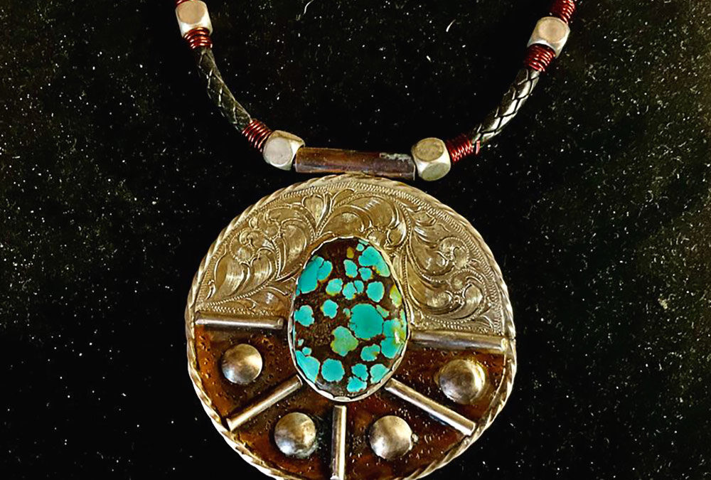 Randy-Glover-The-Medicine-Wheel-Engraved-Sterling-Silver-on-Copper