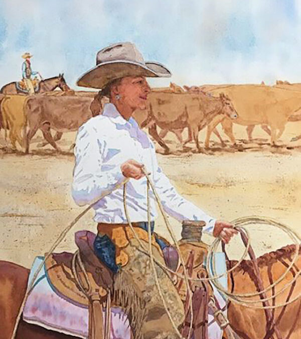 Valerie-Coe-Ready-to-Rope-Watercolor-15×11.5