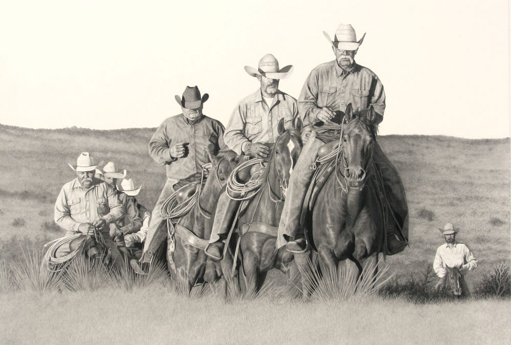 Brain-Asher-The-Long-Trot-Graphite-on-Paper-24×26