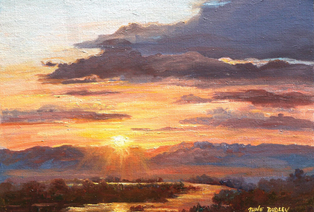 June-Dudley-Sunset-Oil-on-Canvas-16×19