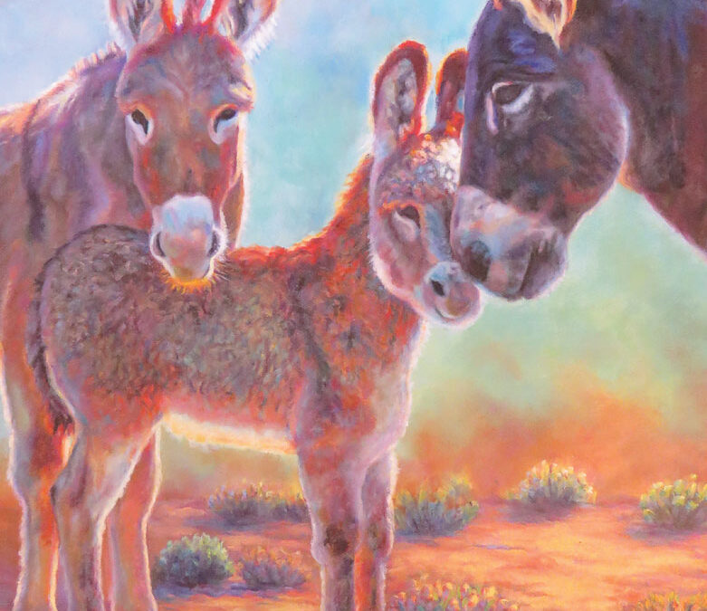 Big Bend Wild Burros by Shelly G. Rogers – SOLD