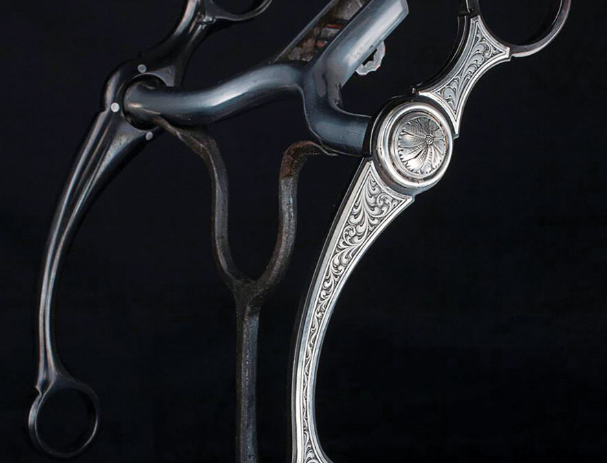 Wilson-Capron-Cowtown-Collection-Bit-San-Joaquin-mouthpiece-simple-shanks-engraved-sterling-silver