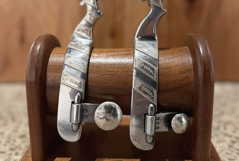 #4 Pattern Spurs by Cotton Elliott