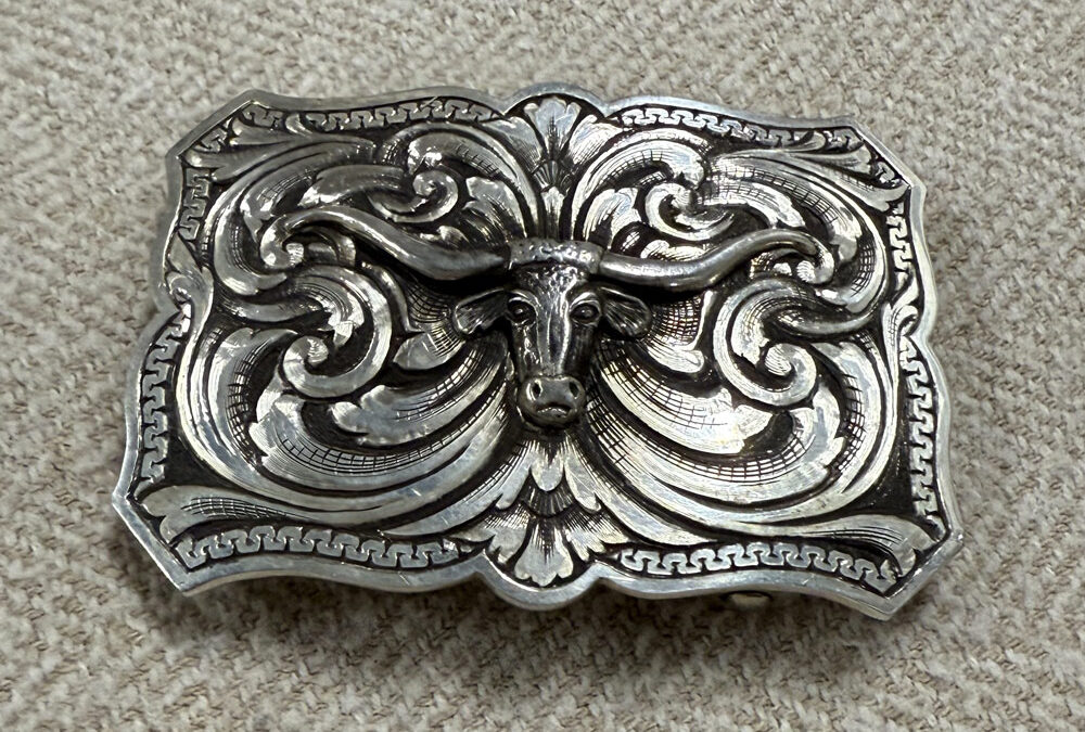 Ernie-Marsh-Long-Horn-Buckle-Sterling-Silver