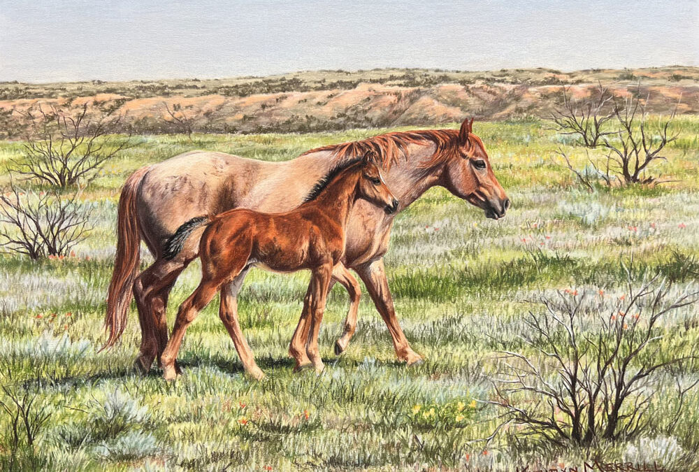 Kathryn-Merrill-Learning-to-Travel-the-Rough-Country-Colored-Pencil-on-Sanded-Paper