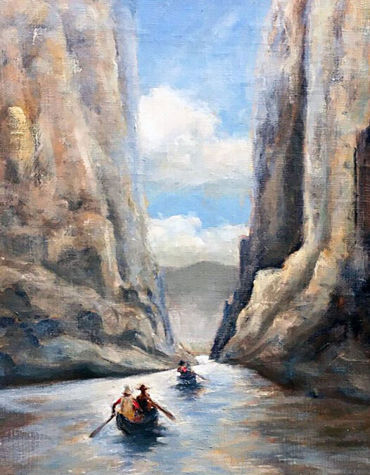 Mike-Capron-Adventure-Oil-on-Board