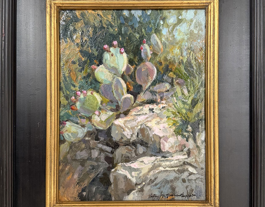 Vickie-Hayes-Prickly-Pear-Acrylic-on-Panel