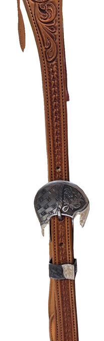 Wes-Mastic-Head-Stall-Leather-Silver-Buckle