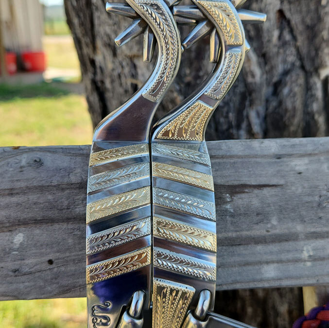 All Bars Spurs by Wyatt Bishop – SOLD